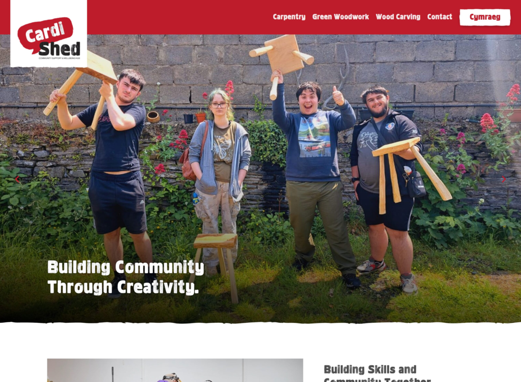 website design screenshot | Local charity