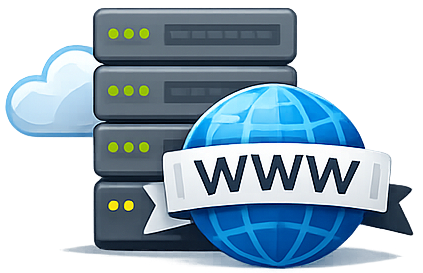 A graphic to represent web hosting