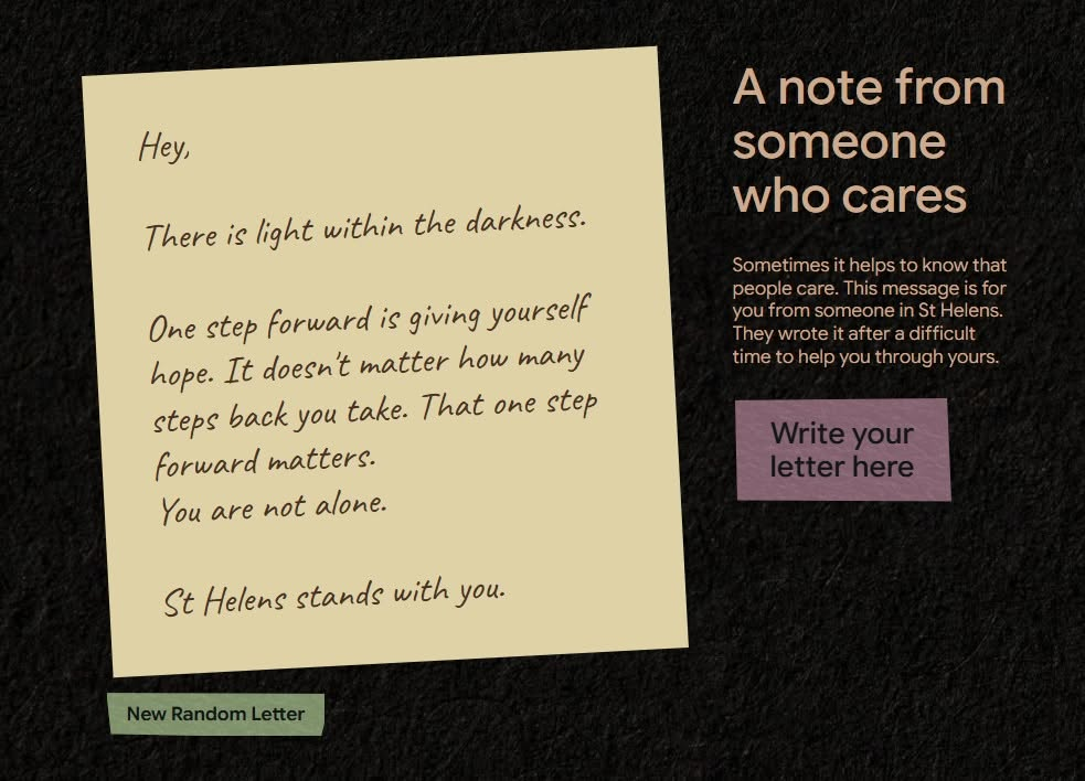 Sometimes.info page screenshot for care